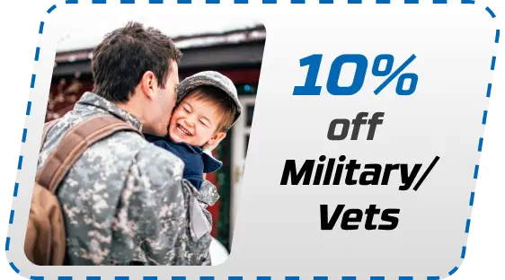 10% Off Military/Vets